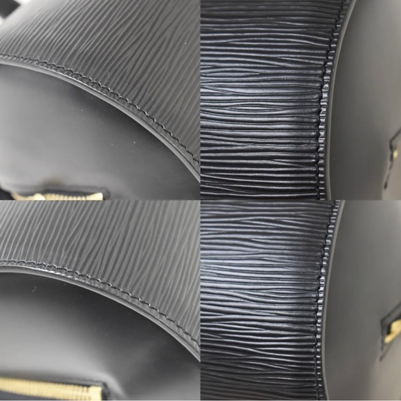 Louis Vuitton Epi Leather Noir Soufflot Papillon ~ 💯 AUTHENTIC - Picture 10 of 16